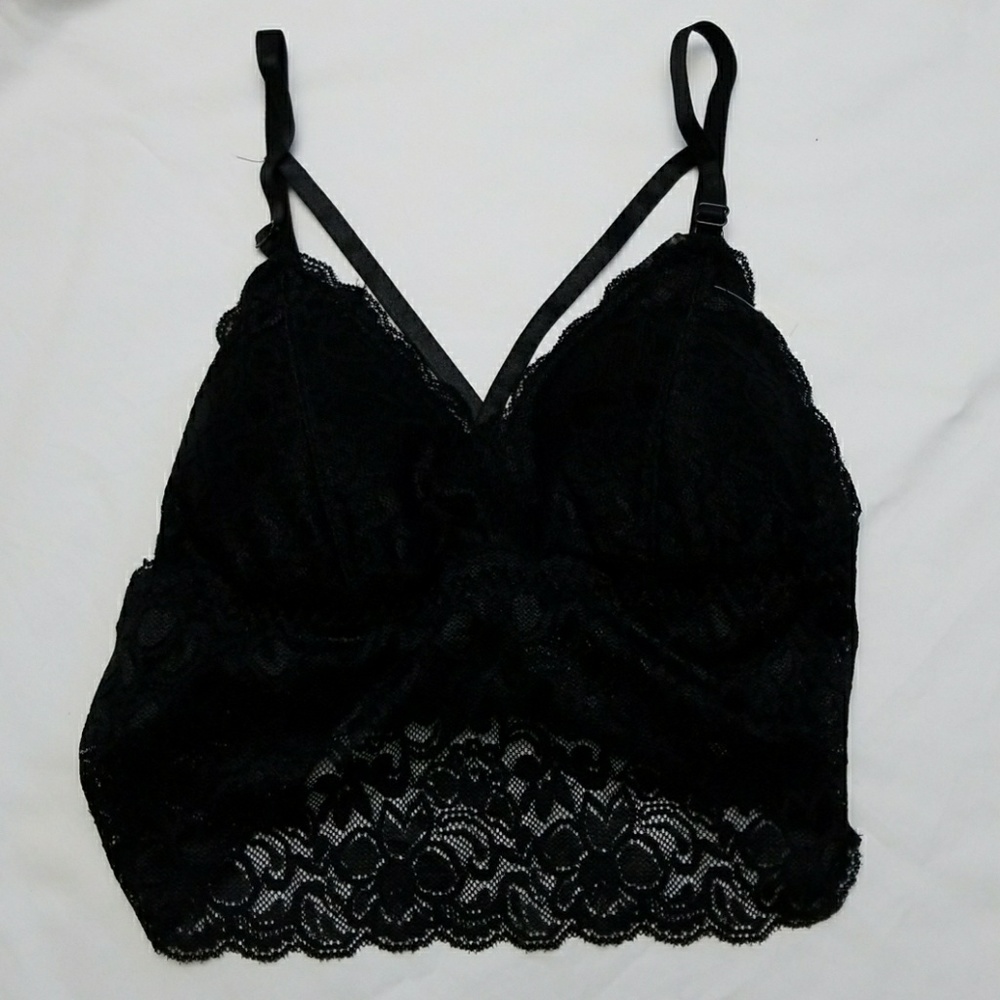 New Black lace bra bralette